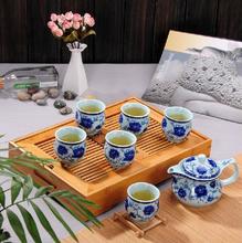 Double layer tea sets kung fu tea gift set teaports big cup flower tea black tea