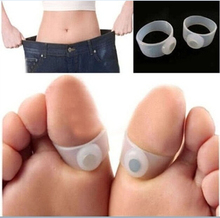 Lowest Factory Price 500Pcs New 2014 Magnetic Silicon Toe Ring Weight Loss Foot Massage Slimming Easy Healthy Wholesale & Retail