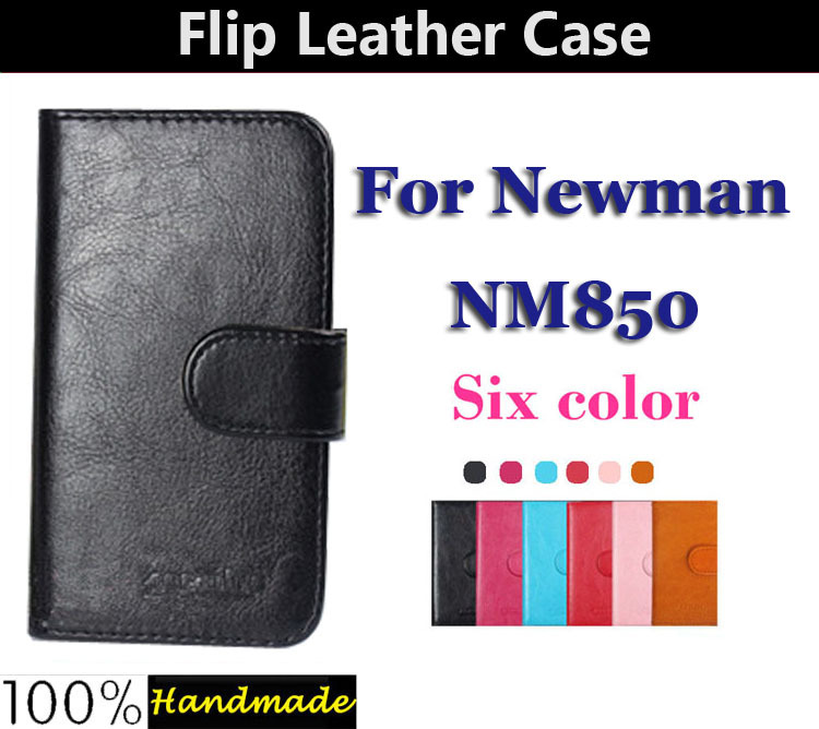 Six colors optional Multi Function Card Slot Flip Leather Cases For Newsmy Newman NM850 Cover smartphone