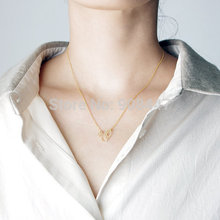 1 Piece N5 mix color order Very beautiful and lovely gold silver origami squirrel necklace for