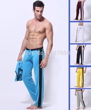 New Fashion High Quality Mens Long Pants Men Sport Pants Casual Trousers Men’s Sexy Active Loose Pants Low Waist Rise Polyester