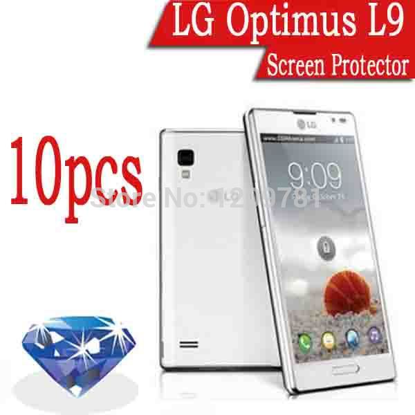 Free shipping 10x Diamond Cell Phone Screen Cover Protective Film For LG Optimus L9 P760 High