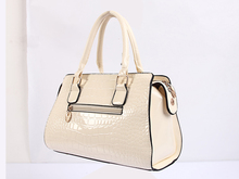 2014 the European and American crocodile grain fashion handbag bright skin inclined shoulder bag one shoulder