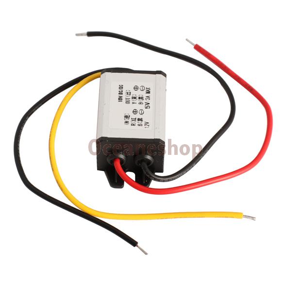 Car Charger Converter 12V To 5V 3A 15W DC To DC Buck Step Down Module