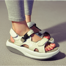 2014 velcro platform shoes platform sandals female summer swing shoes women’s shoes comfortable sport shoes