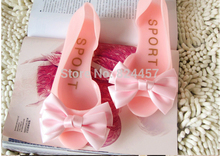 2014 summer women sandals Bow tie slippers brand flip flops women s jelly shoes crystal sandals