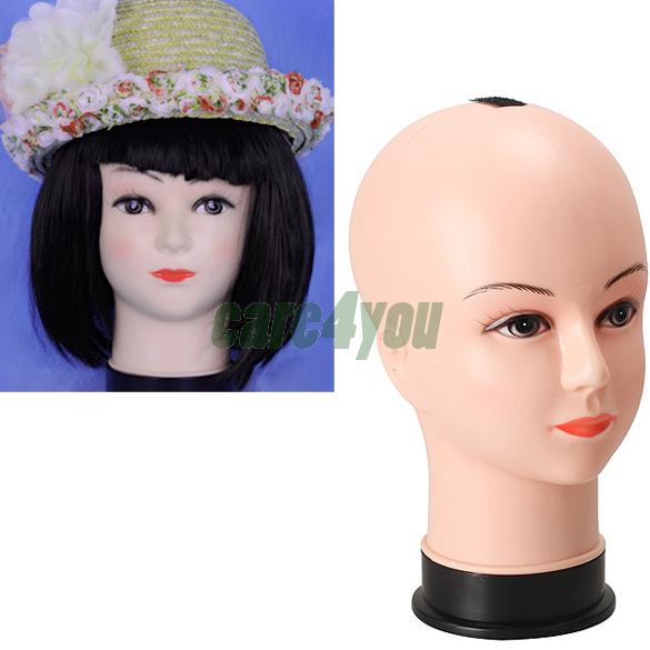 Real Female Mannequin Head Model Wig Hat Jewelry Display Cosmetology Manikin E C