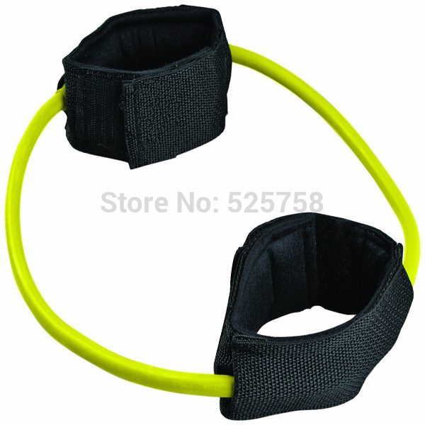Free shipping yellow 10lbs Cuff Resistance Band Exercise Cords