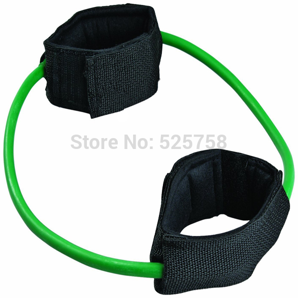 Free shipping green 15lbs Cuff Resistance Band Exercise Cords