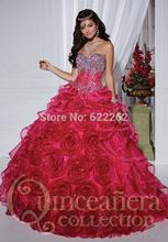 Fashionable Ball Gown Sweetheart Quinceanera Dresses Floor Length Tiered Organza Lace Up Formal Prom 