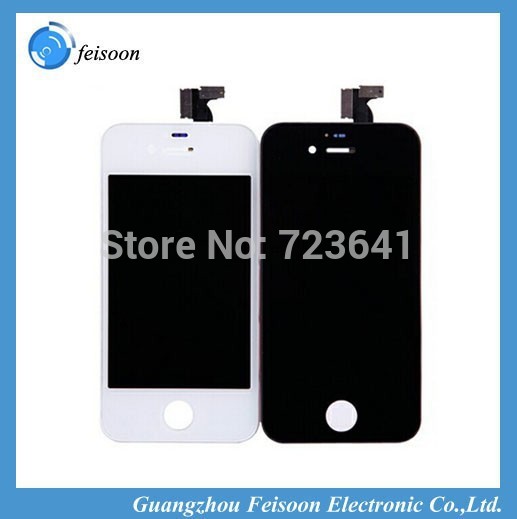 LCD with touch screen digitizer For iphone 4S Mobile Phone LCDs white or black color Assembly