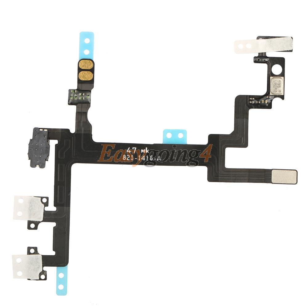 EA14 Power ON OFF Volume Vibration Circuit Flex Ribbon Replacement for iPhone 5