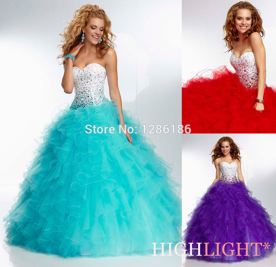 New Jeweled Evening Prom Formal Party Quinceanera dress Ballgown SZ 6 8 10 12 14