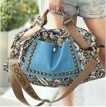 Package new 2014 national wind restoring ancient ways rivet recreational canvas bag handbag han edition of single shoulder bag