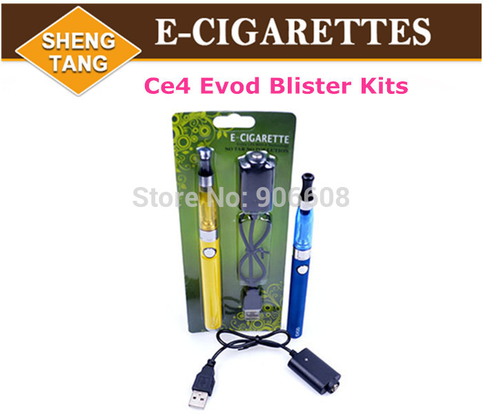 eGo E Cigarette EVOD Blister Kits Ce4 Atomizer EVOD Battery 650mah 900mah 1100mah for E Cigarette