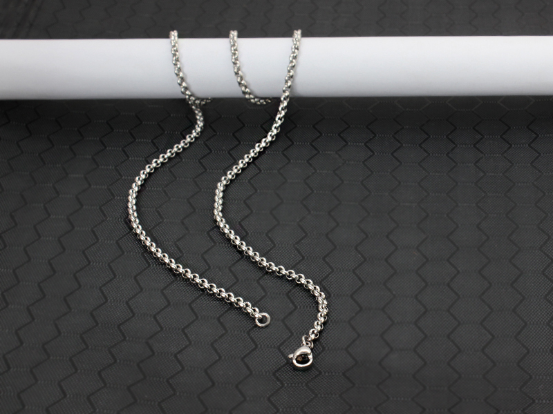 10pcs wholesale lot popcoorn link chain necklace stainless steel metal jewlery 