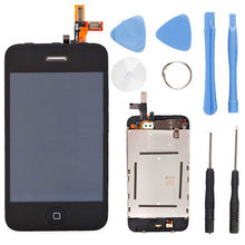 OEM Full Assembly Front Glass Touch Screen LCD Digitizer Tools for iPhone 3GS Black
