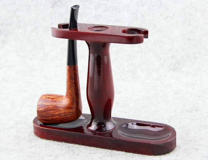 Rack Smoking Pipe Displays Rack Wood Rack Tobacco Pipe Accessories can hold 2 pipes FREE SHIPPING
