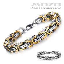 Wholesale 2014 New Hot Sale brand Fashion Jewelry New Men’s 316 titanium steel Gold plated bracelets & bangles for Men TY711