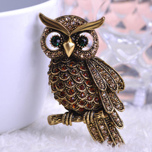 Large Bird Owls Vintage Brooches Antiques Bouquet Owle Hijab Pin Up Designer Wedded Broach Scarf Clips