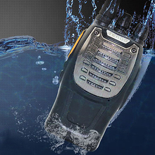 Waterproof 6W Two Way Radio FM Transceiver LED Flashlight Walkie Talkie Handheld