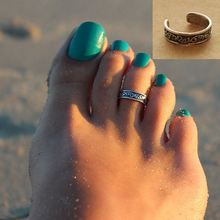 Womens Personality Stylish Chic Antique Silver Toe Ring Foot Beach Jewelry Hot