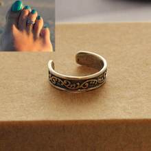 1pc Adjustable Silver Plated Metal Toe Ring Foot Beach Sand Party Jewelry Gift