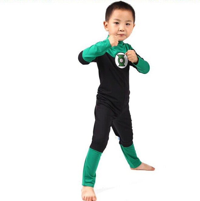Купить Супергерой зеленый фонарь косплей костюм onesie для малышей ...