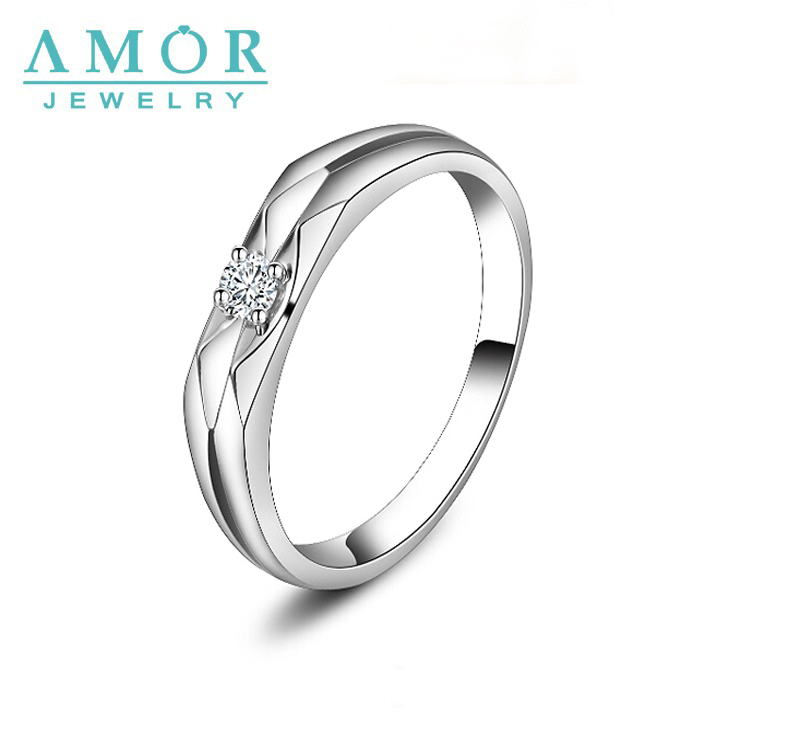 AMOR FULL OF LOVE SERIES NATURAL DIAMOND 18K WHITE GOLD LOVERS RING JBFZSJZ023