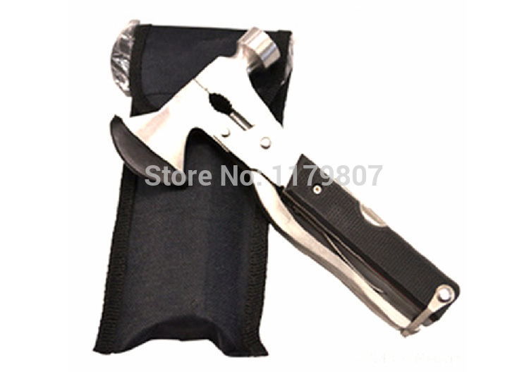 Camping Tool Multifunctional Folding Safety Hammer Car Window Tools Axe Plier Hammer