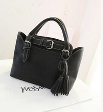 2014 new European and American fashion handbags fringed shoulder bag diagonal package bag fresh packet