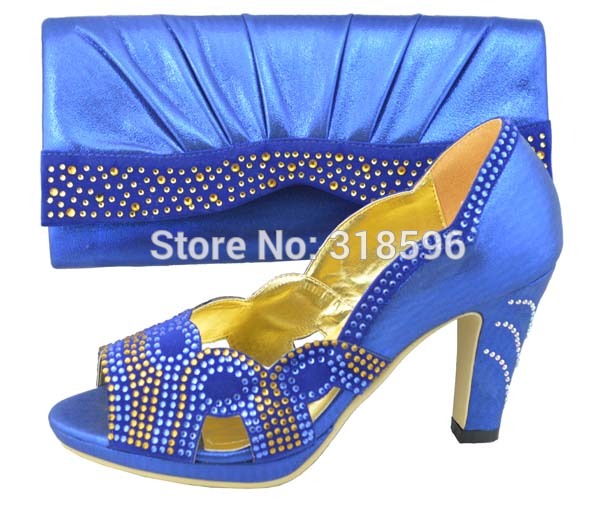 New Arrival Fashion Shoe and bag in Italian style Wholesale matching shoe and bag with free