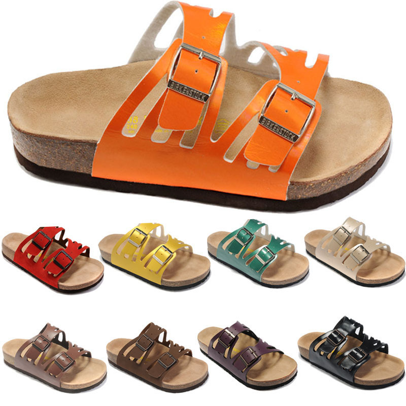 2014 Fashion male and female flip flops Birkenstocks beach slipper women thick bottom lovers shoes sandals