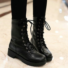 2015 Fashion Winter Women’s Ankle Boot Sexy High Heels Platform Motorcycle Boots Wedding Snow Boots size 34-39