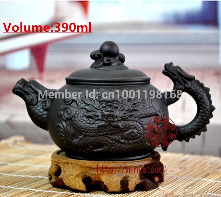 on sales 390ml big tea pot Chinese yixing zisha tea set kongfu large tea pot purple
