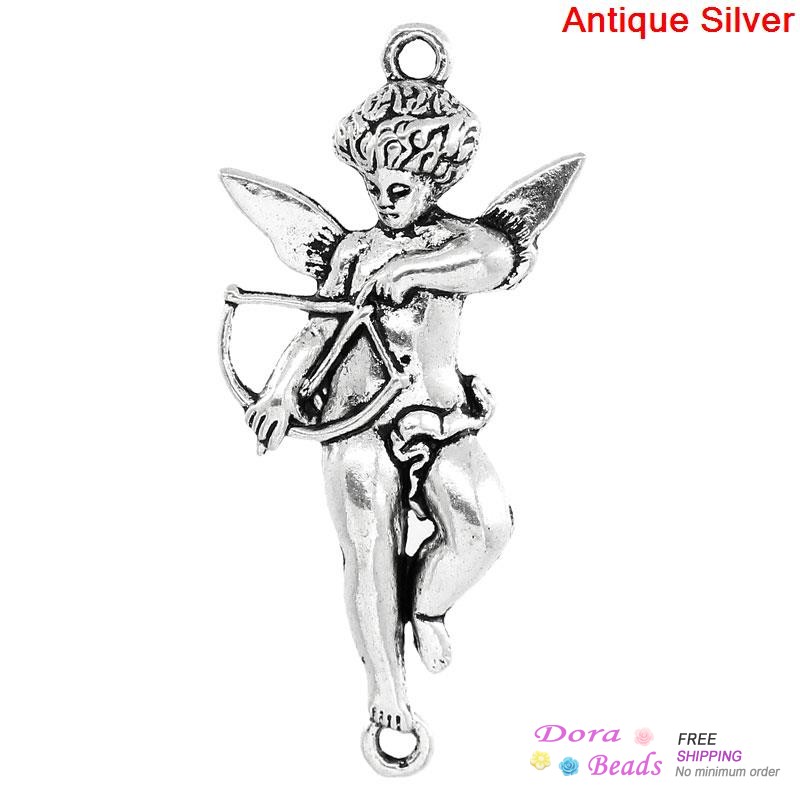 Connectors Findings Cupid Angel Antique Silver 4 5x2 1cm 20PCs K10087 