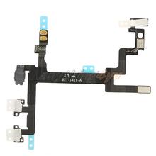 ONLY Power ON/OFF Volume Vibration Circuit Flex Ribbon Replacement for iPhone 5
