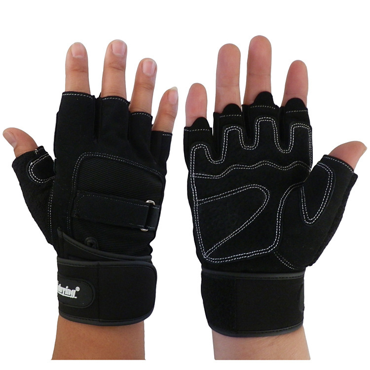 2014 New Best Seller Fitness Body Building Glove Wrist Protect Anti skid Weightlift Workout Exercise Glove