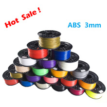13 Colors 3D Printer Filament ABS 3mm 1KG Plastic Rubber Consumables Material