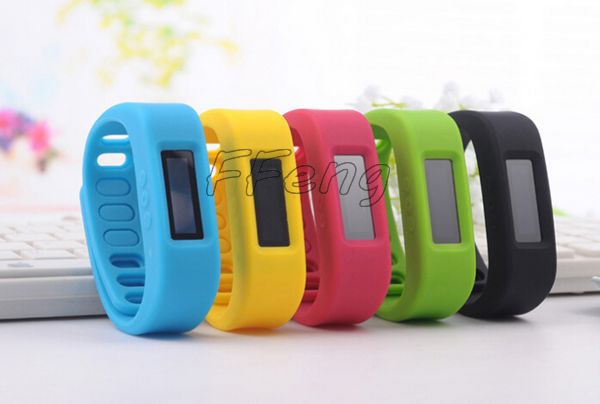 electronics 2014 New Smart Healthy Silicone Wristband Bracelet Pedometer Monitoring Sleep Fitness Bluetooth 2 1 OLED