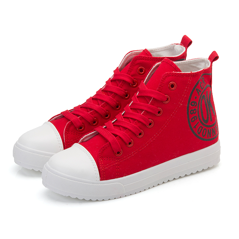 OK 2014 Academy style women canvas Fashion high cut women canvas shoes casual stylish Women LOVE