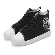 OK 2014 Academy style women canvas Fashion high cut women canvas shoes casual stylish Women LOVE