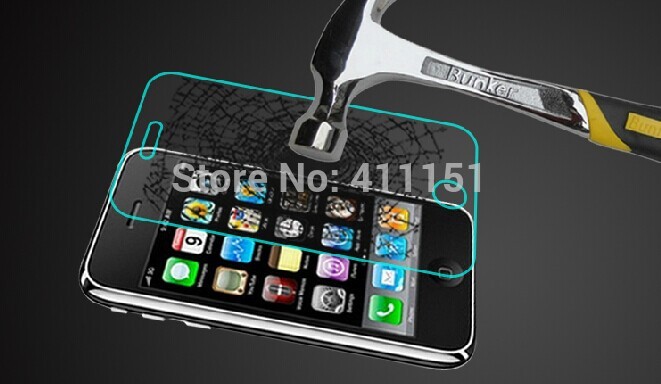 For iphone 3 3G 3GS Premium Tempered Glass Screen Protector Toughened protective film With Package Free