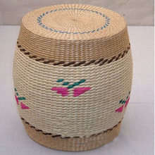Fashion grass wicker handicrafts handmade Stools & Ottomans Free shippping