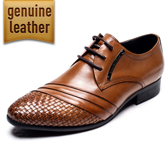 mens italian business shoes genuine leather dress wedding for man ...