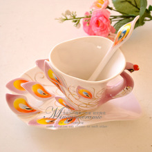 Free delivery in Jingdezhen ceramic hand painted handicraft Coffee tea set Animal model