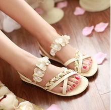 The new women s sandals fashion flat flat with han edition princess shoes leisure shoes sweet