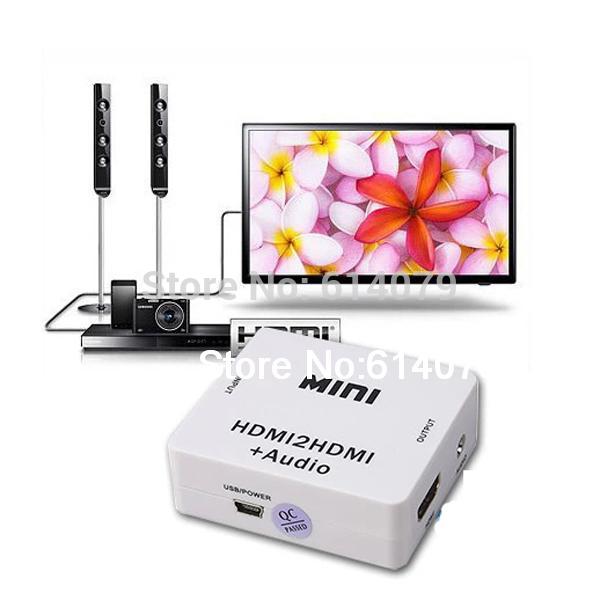 Купить Вход HD мини-hdmi к hdmi адаптер конвертер аналогового стерео ...