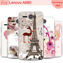 Cell Phone Case For Lenovo A680  New style Fashion Cartoon Case Free Shipping
