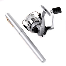 ACOSUN Outdoor Mini Aluminum Alloy Pocket Pen Fishing Rod Pole Reel